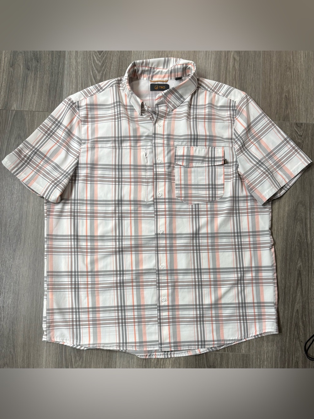 Perry Ellis TRO Thomas Road Outpost Performance Plaid Fishing Shirt Men's XXL